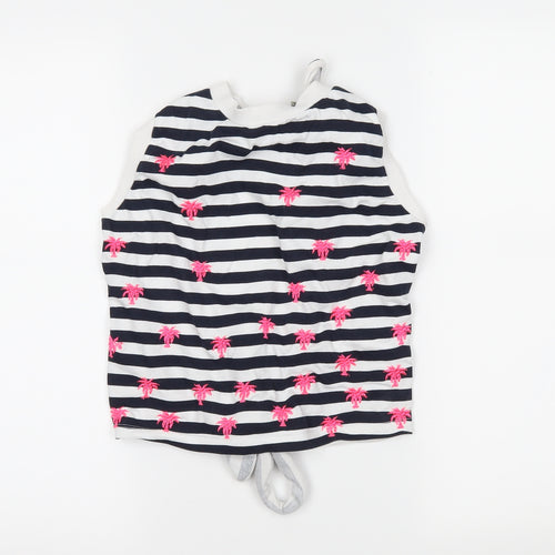 ASOS Womens Blue Striped  Basic Tank Size 8