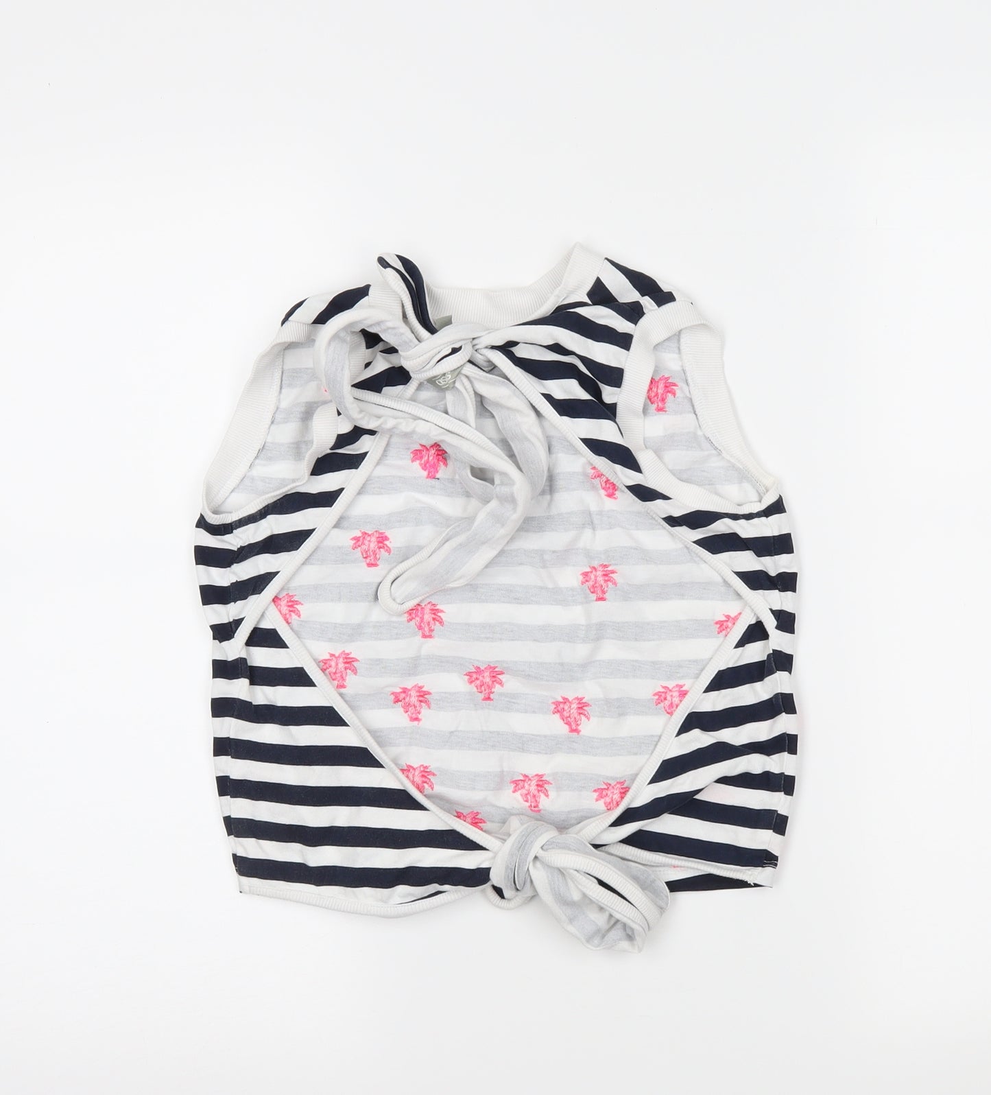 ASOS Womens Blue Striped  Basic Tank Size 8
