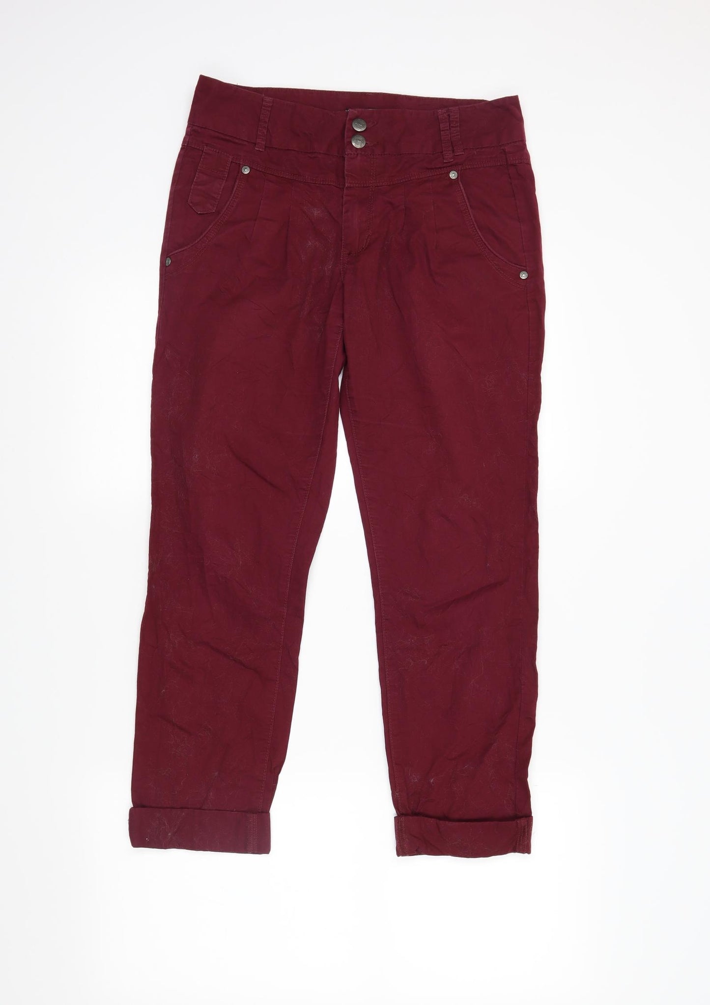 onlly Womens Red   Cropped Jeans Size 34 in L25 in