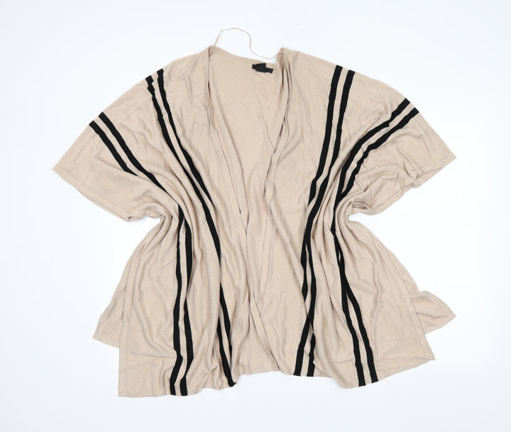 H&M Womens Brown Striped  Wrap Jumper One Size