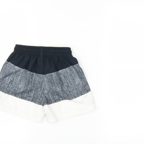 Matalan Boys Black Striped  Sweat Shorts Size 4-5 Years - Swim Wear