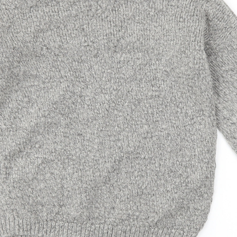 Primark Girls Grey Floral  Pullover Jumper Size 10-11 Years