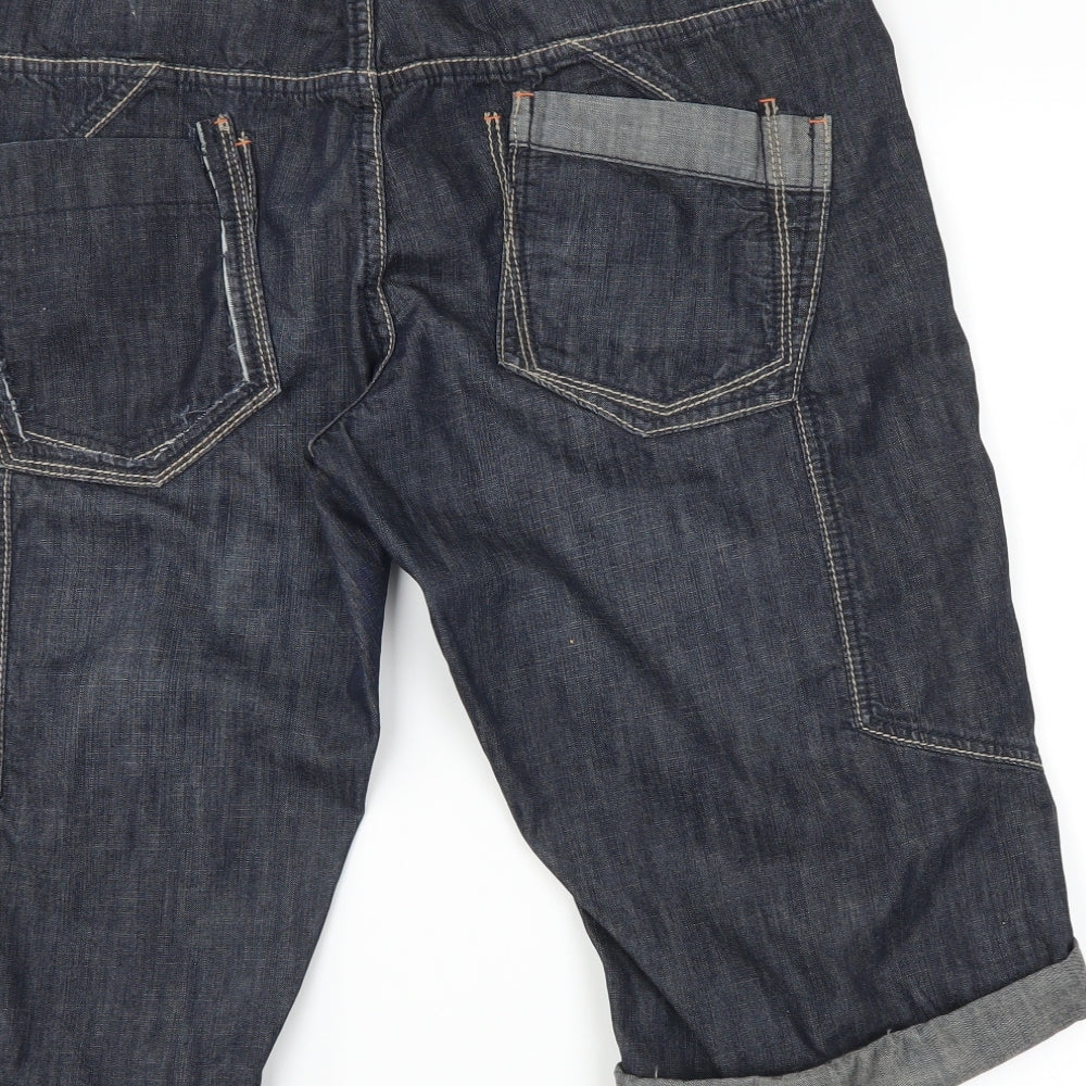 NEXT Womens Blue  Denim Cut-Off Shorts Size 18