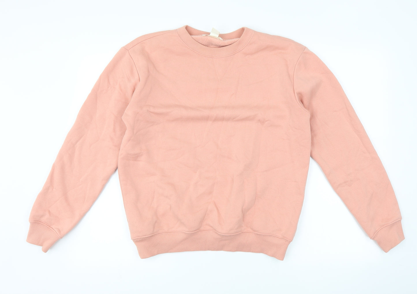 H&M Womens Pink   Pullover Sweatshirt Size XS