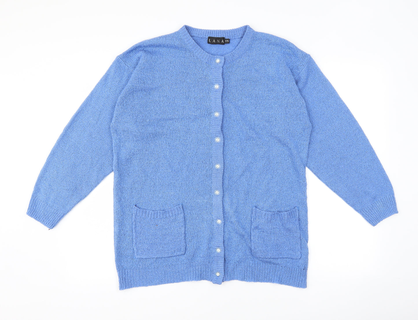 Lana Womens Blue   Cardigan Jumper One Size