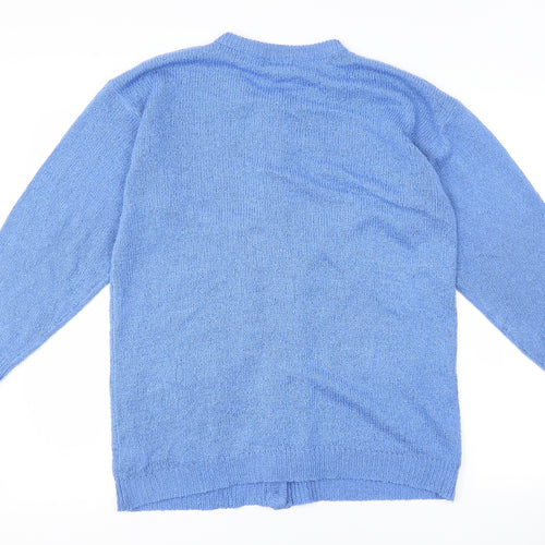 Lana Womens Blue   Cardigan Jumper One Size