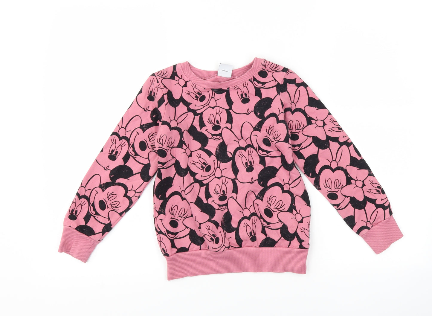 NEXT Girls Pink   Pullover Sweatshirt Size 6 Years  - Disney Minnie Mouse