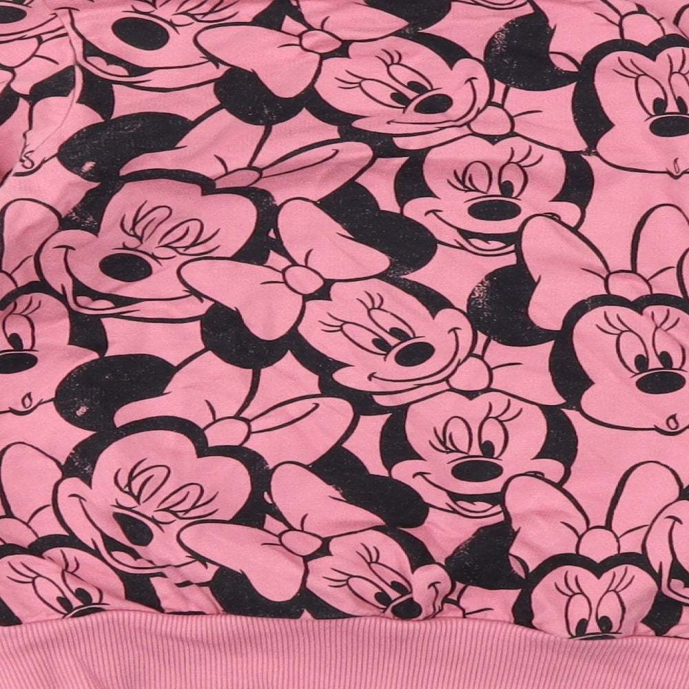 NEXT Girls Pink   Pullover Sweatshirt Size 6 Years  - Disney Minnie Mouse