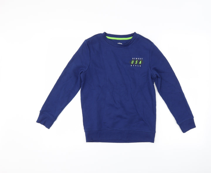 F&F Boys Blue Pullover Sweatshirt Size 8-9 Years - Graphic