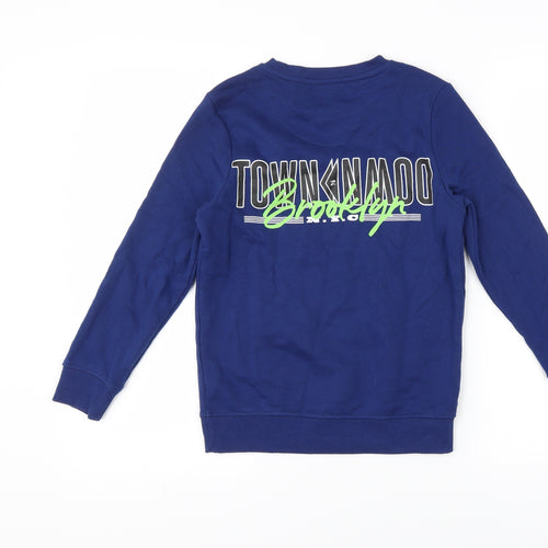 F&F Boys Blue   Pullover Sweatshirt Size 8-9 Years  - Graphic