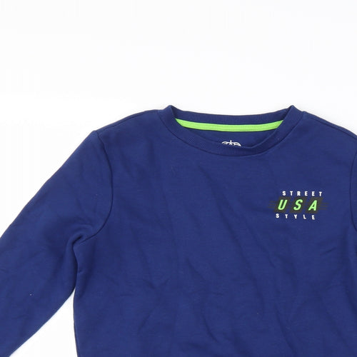 F&F Boys Blue   Pullover Sweatshirt Size 8-9 Years  - Graphic