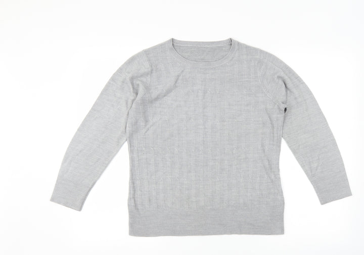 TU Womens Grey Pullover Jumper Size 12
