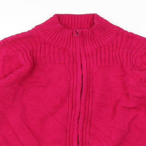 isle Womens Pink  Knit Jacket  Size S