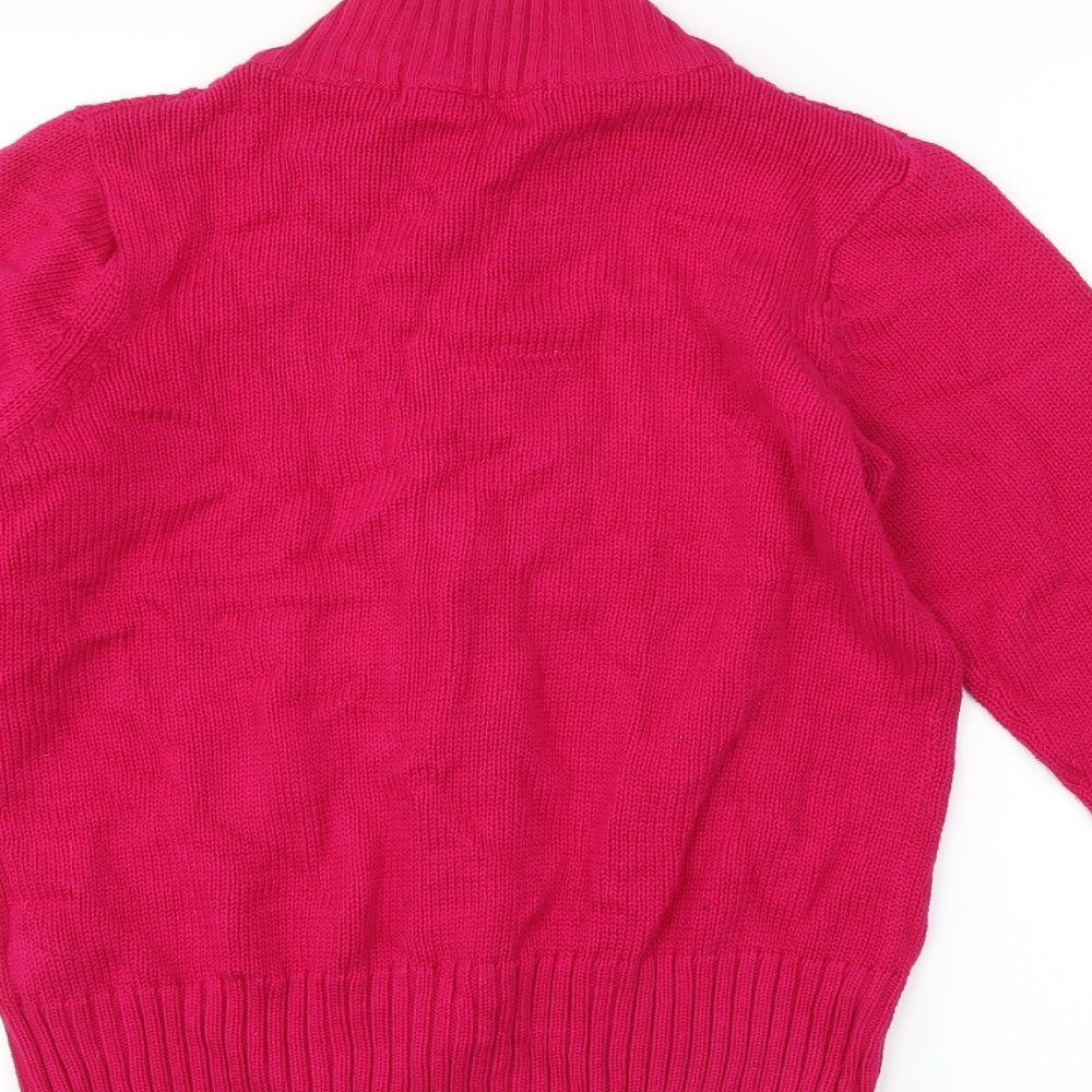 isle Womens Pink  Knit Jacket  Size S