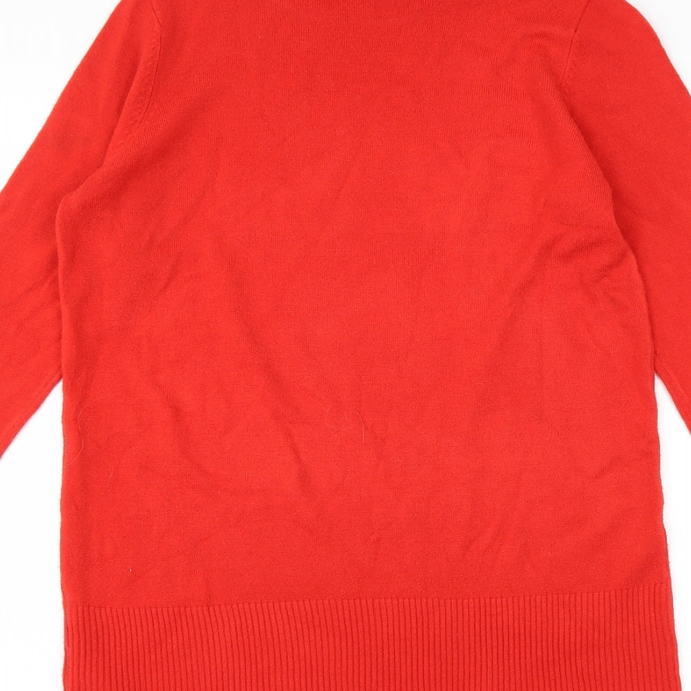 Marks and Spencer Womens Red   Jumper Dress  Size 12