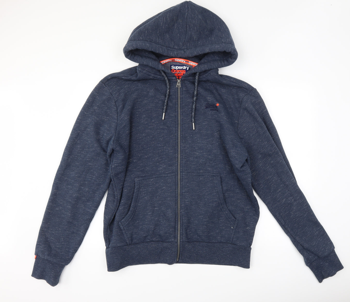 Superdry Mens Blue   Full Zip Hoodie Size 2XL