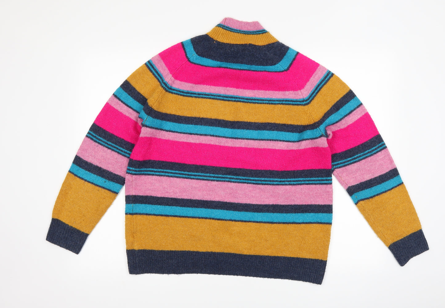 TU Womens Pink Striped  Pullover Jumper Size 14