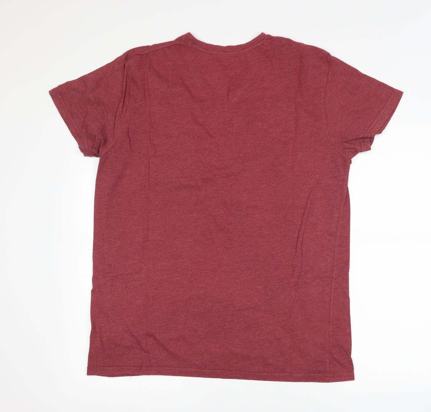 Cedar Wood State Mens Purple    T-Shirt Size L