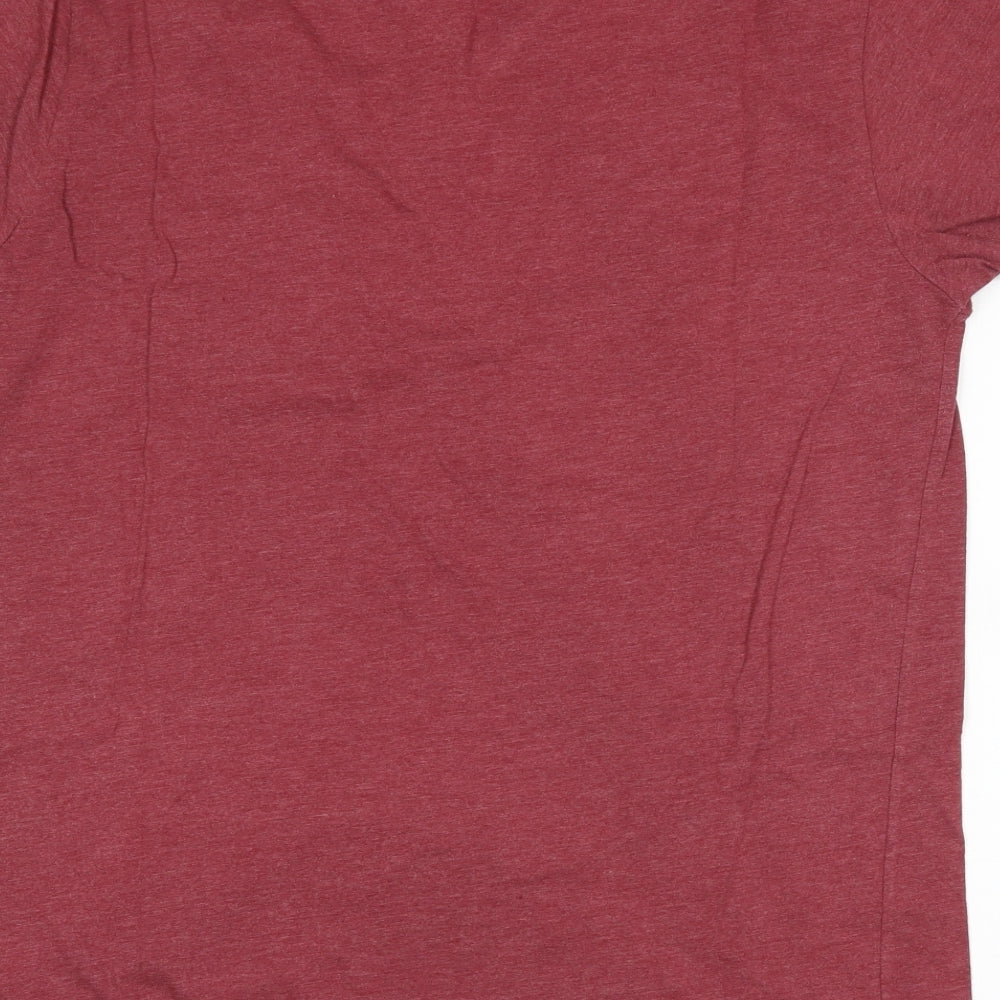 Cedar Wood State Mens Purple    T-Shirt Size L