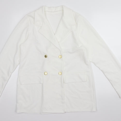 Preworn Womens White    Jacket Size M  - lightweight