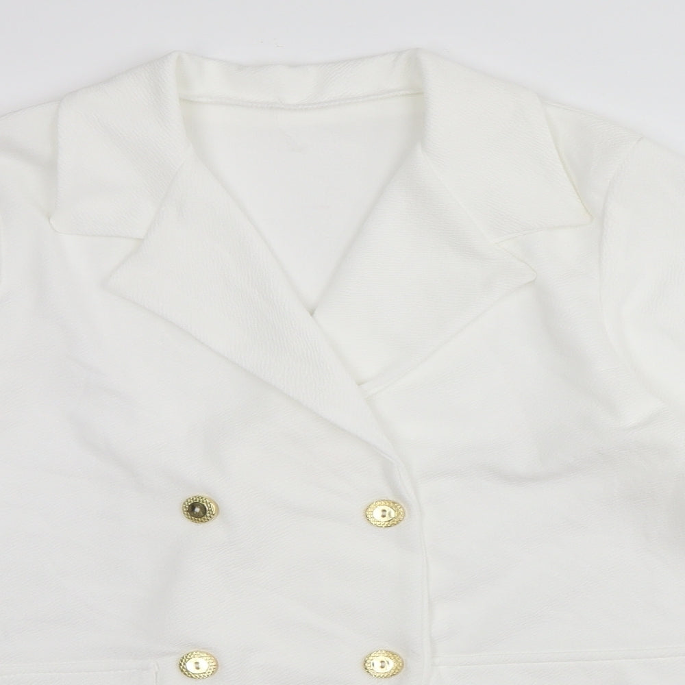 Preworn Womens White    Jacket Size M  - lightweight