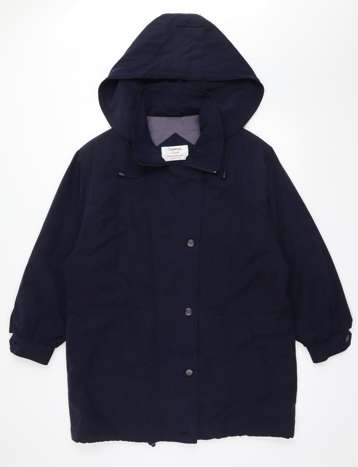 dannimac Womens Blue   Anorak Coat Size XL  - button and zip fastening