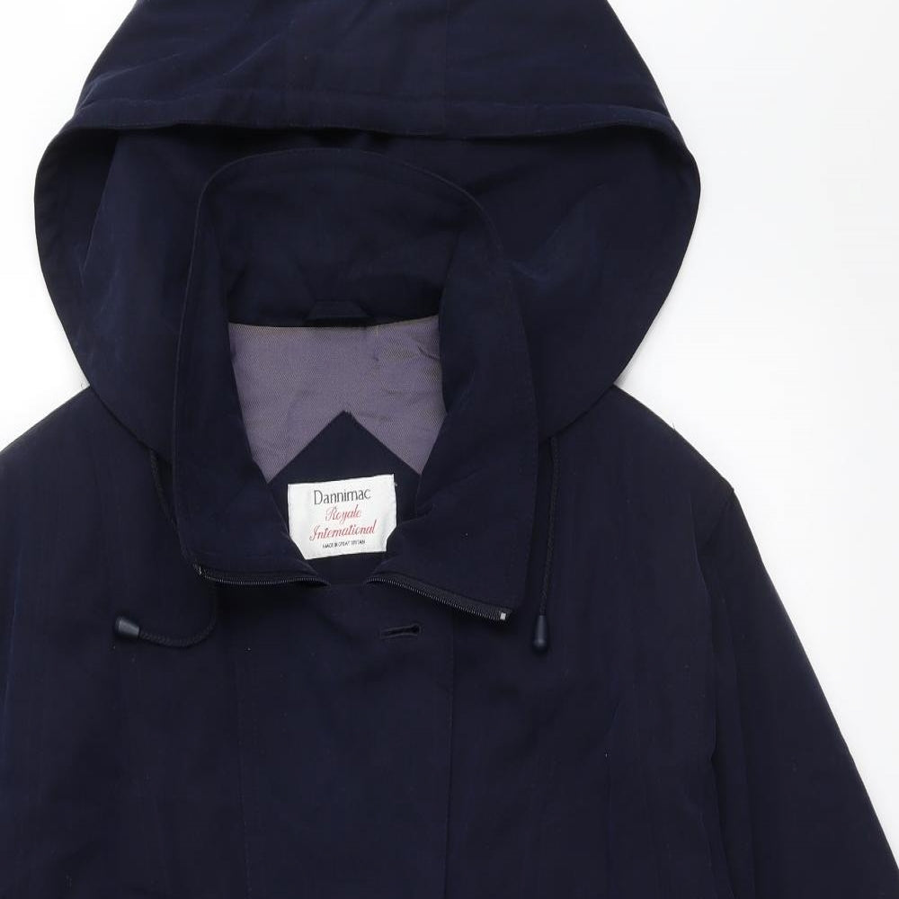 dannimac Womens Blue   Anorak Coat Size XL  - button and zip fastening