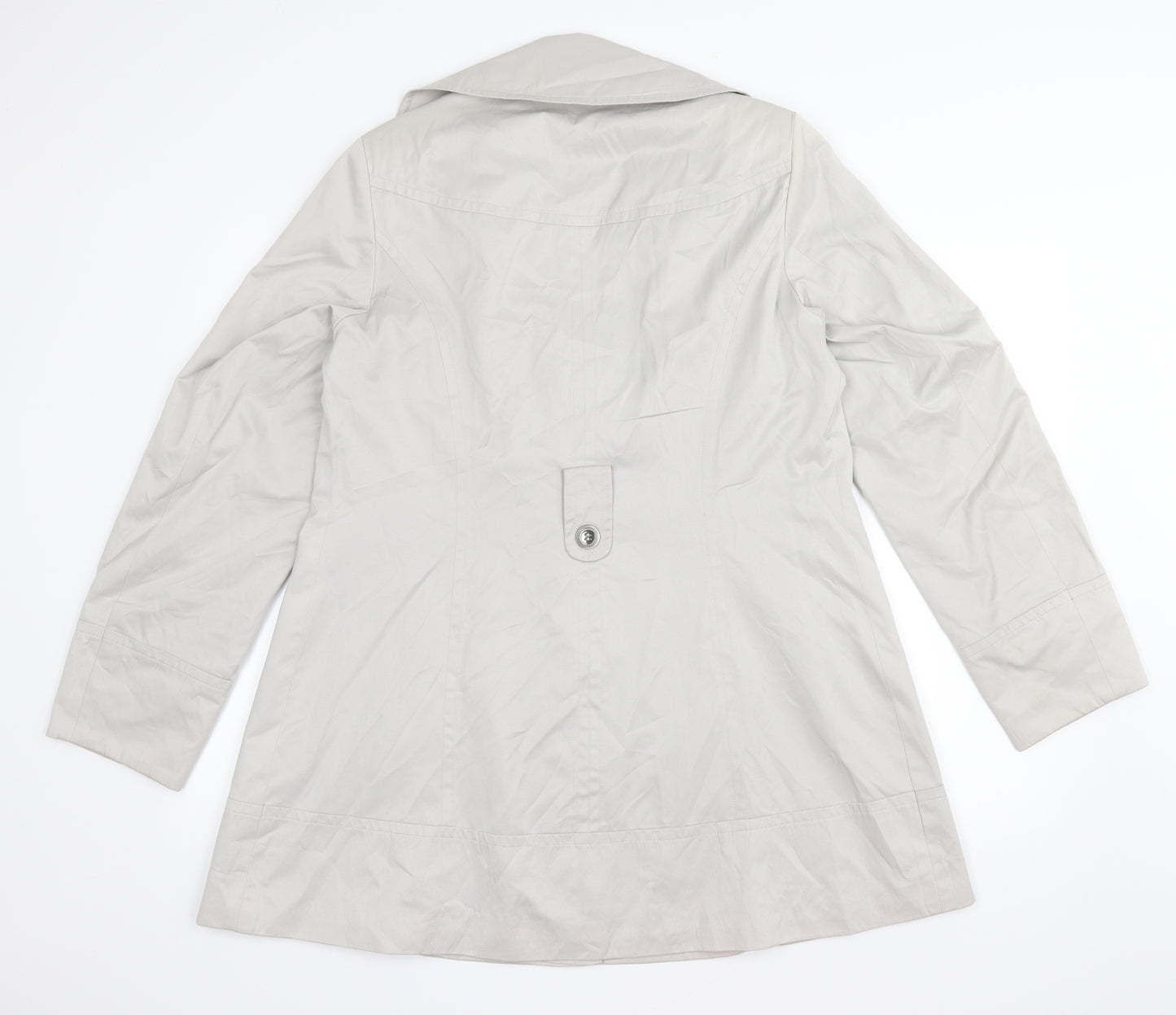 Evans Womens Grey   Overcoat Coat Size 16