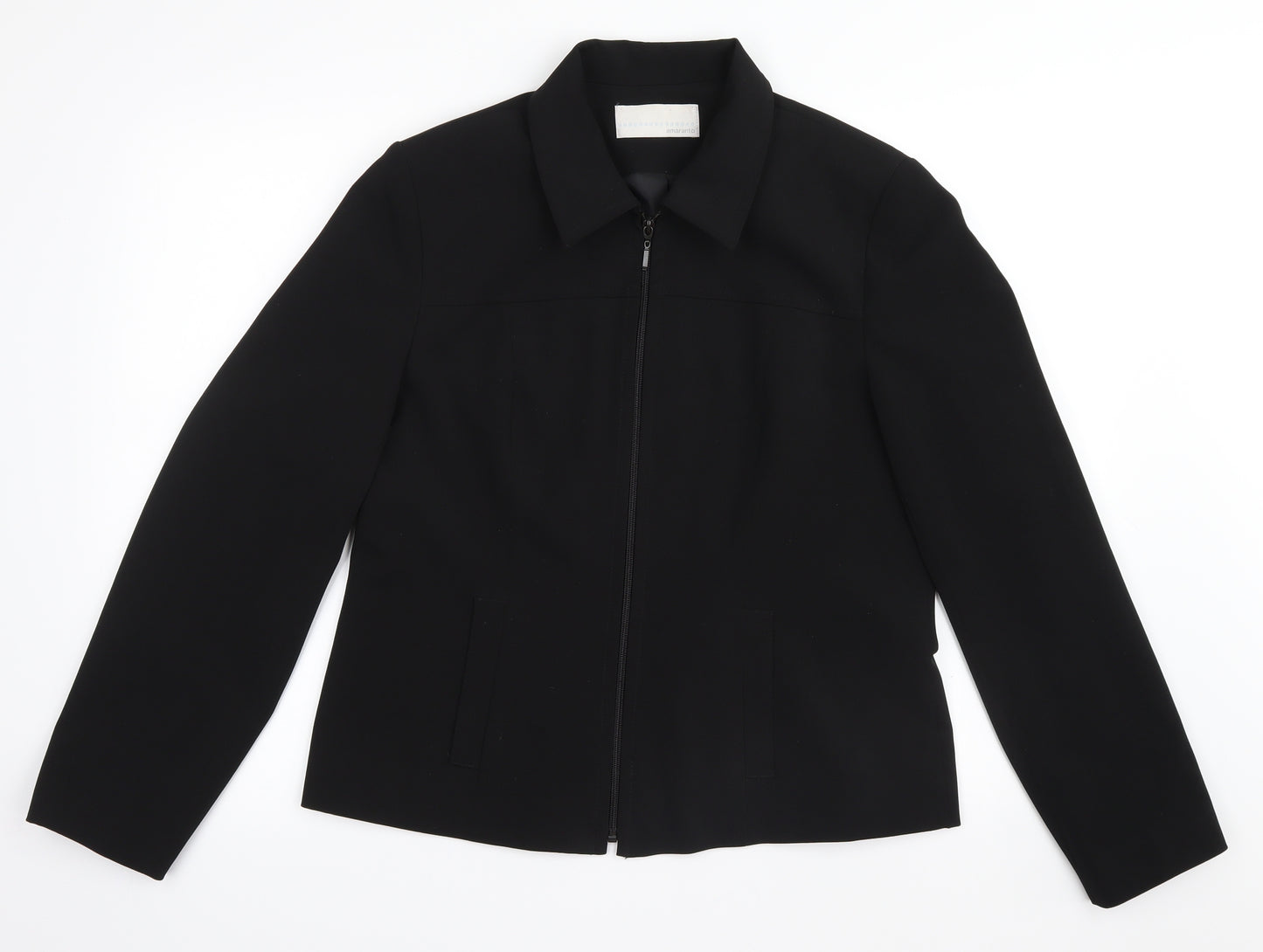 AMARANTO Womens Black   Jacket  Size 14