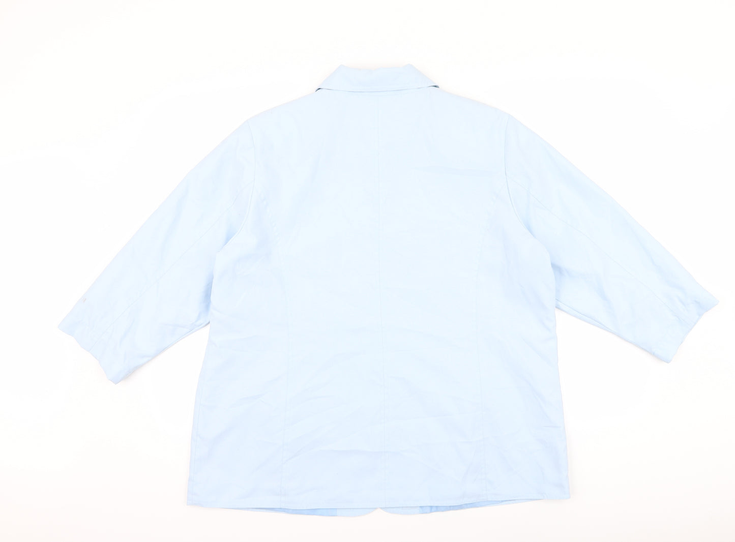 Marks and Spencer Womens Blue   Jacket  Size 20  - zip pockets