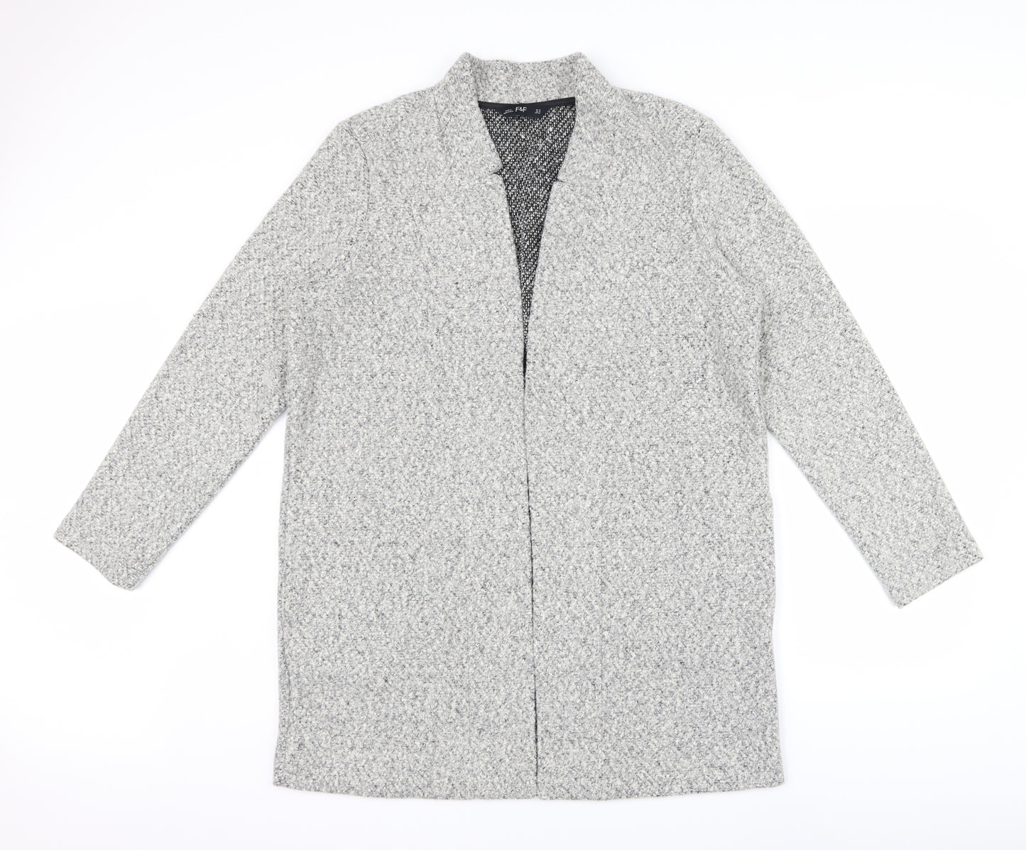 F&F Womens Grey   Cardigan Jumper Size 16