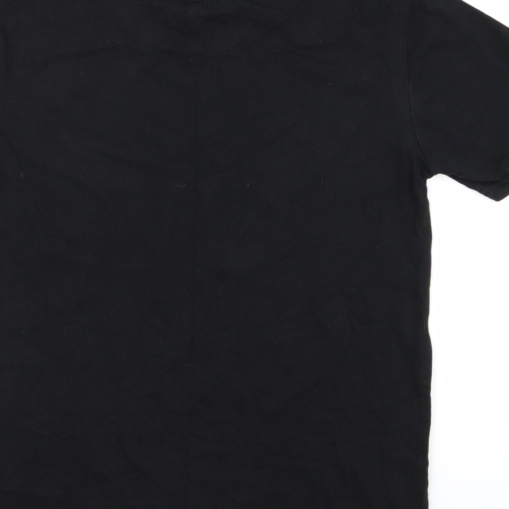 AS Colour Womens Black   Basic T-Shirt Size S  - Moon and Stars