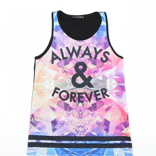 Atmosphere Womens Multicoloured Colourblock  Jersey Tank Size 10