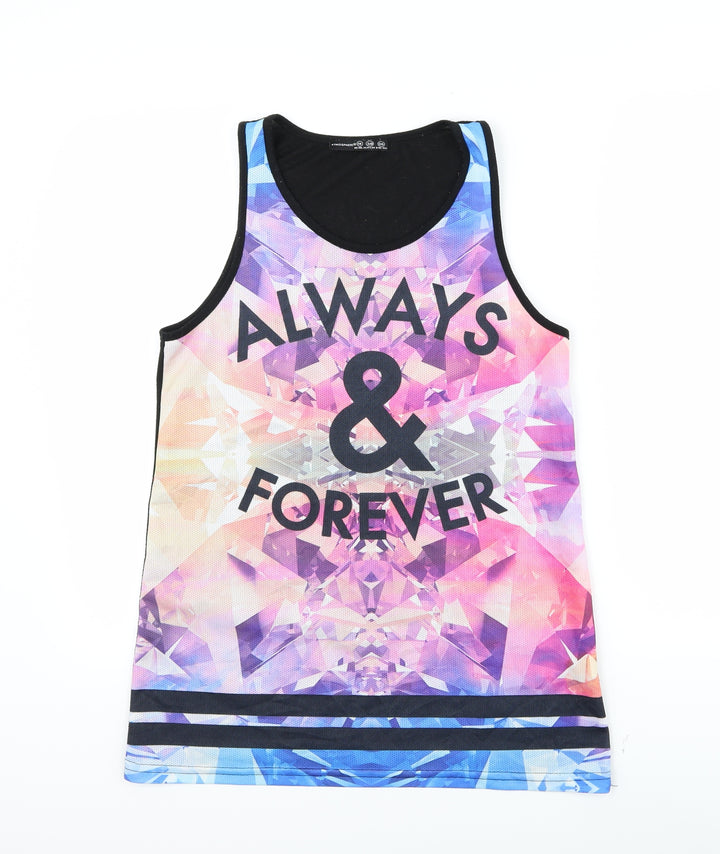 Atmosphere Womens Multicoloured Colourblock  Jersey Tank Size 10