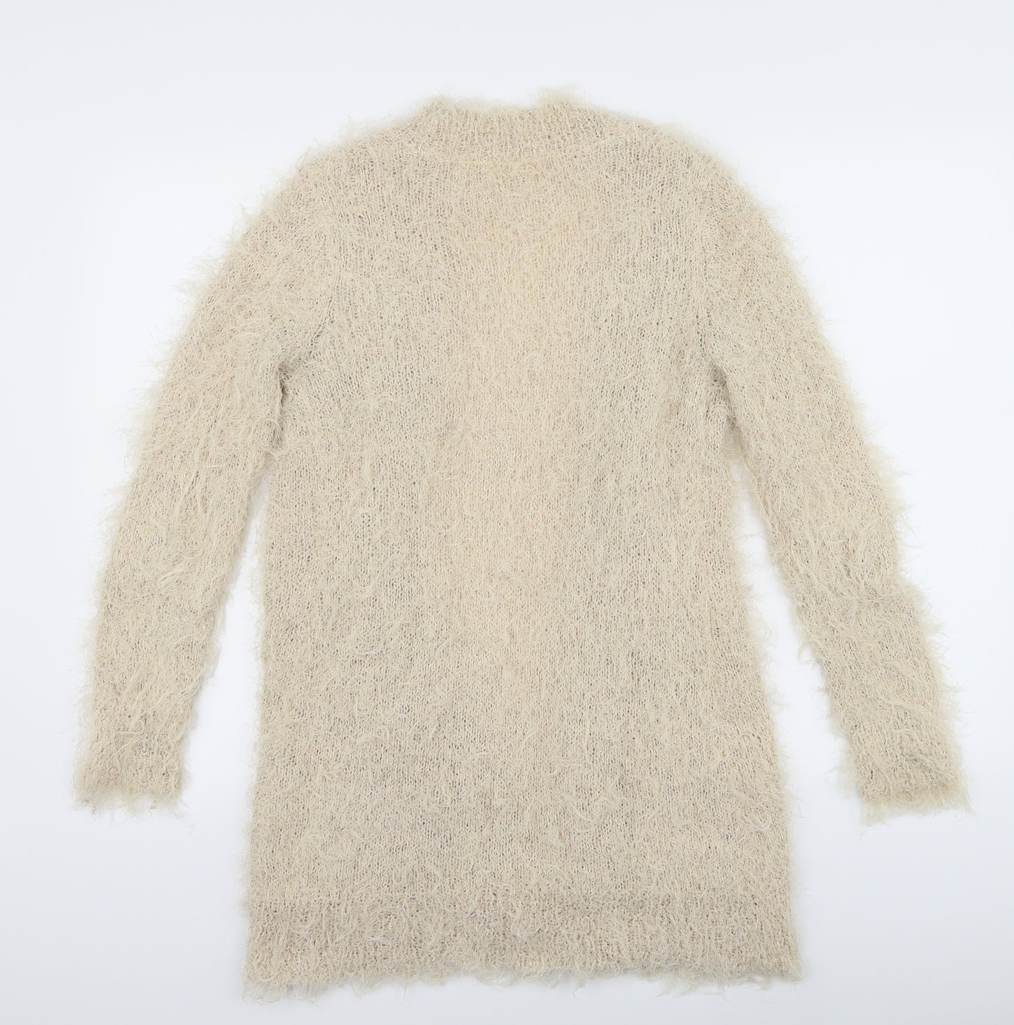 NEXT Womens Beige  Knit Cardigan Jumper Size S