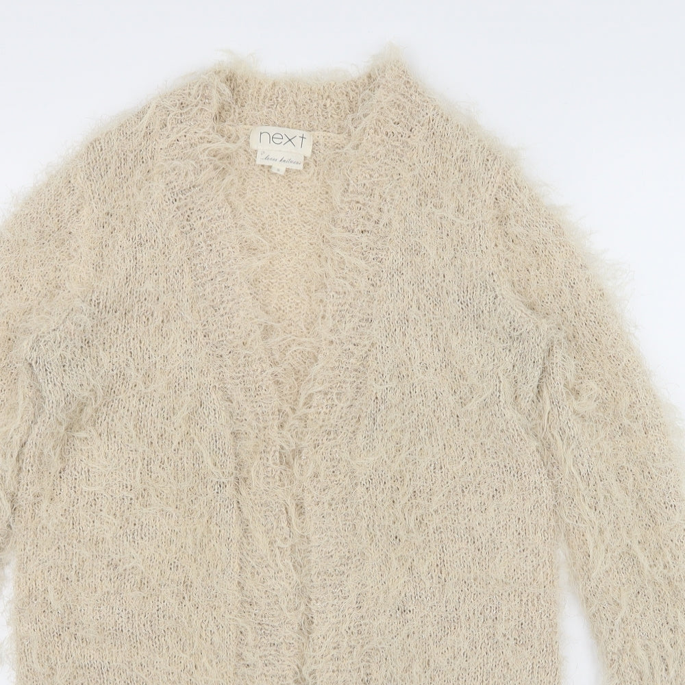 NEXT Womens Beige  Knit Cardigan Jumper Size S
