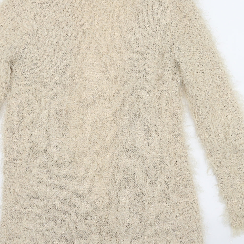 NEXT Womens Beige  Knit Cardigan Jumper Size S