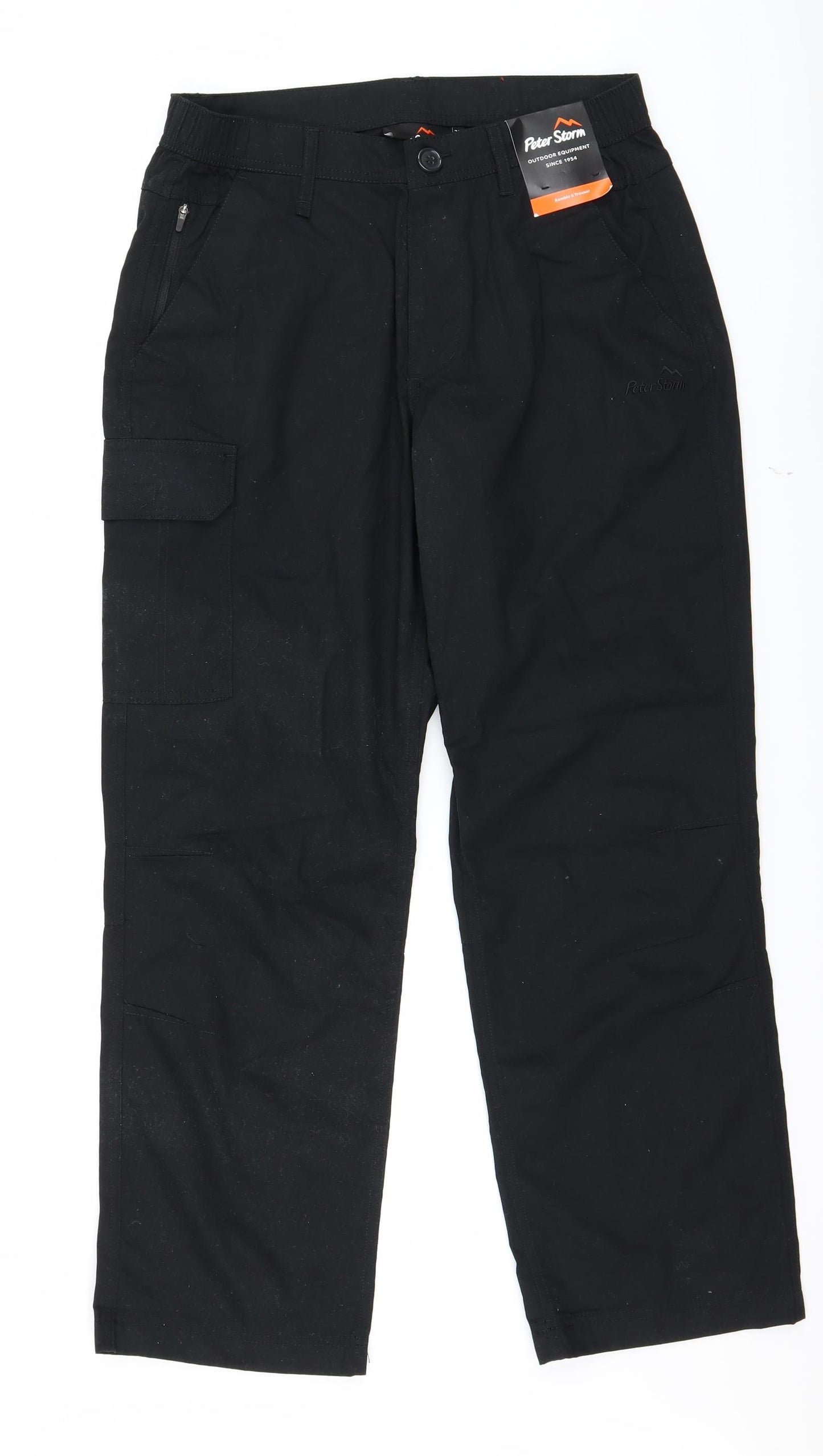 Peter Storm Mens Black   Cargo Trousers Size 32 L28 in