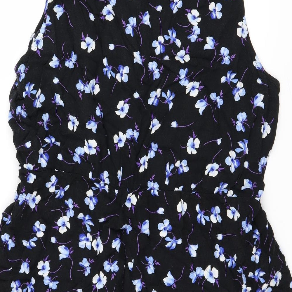 Yours Womens Black Floral  Fit & Flare  Size 22