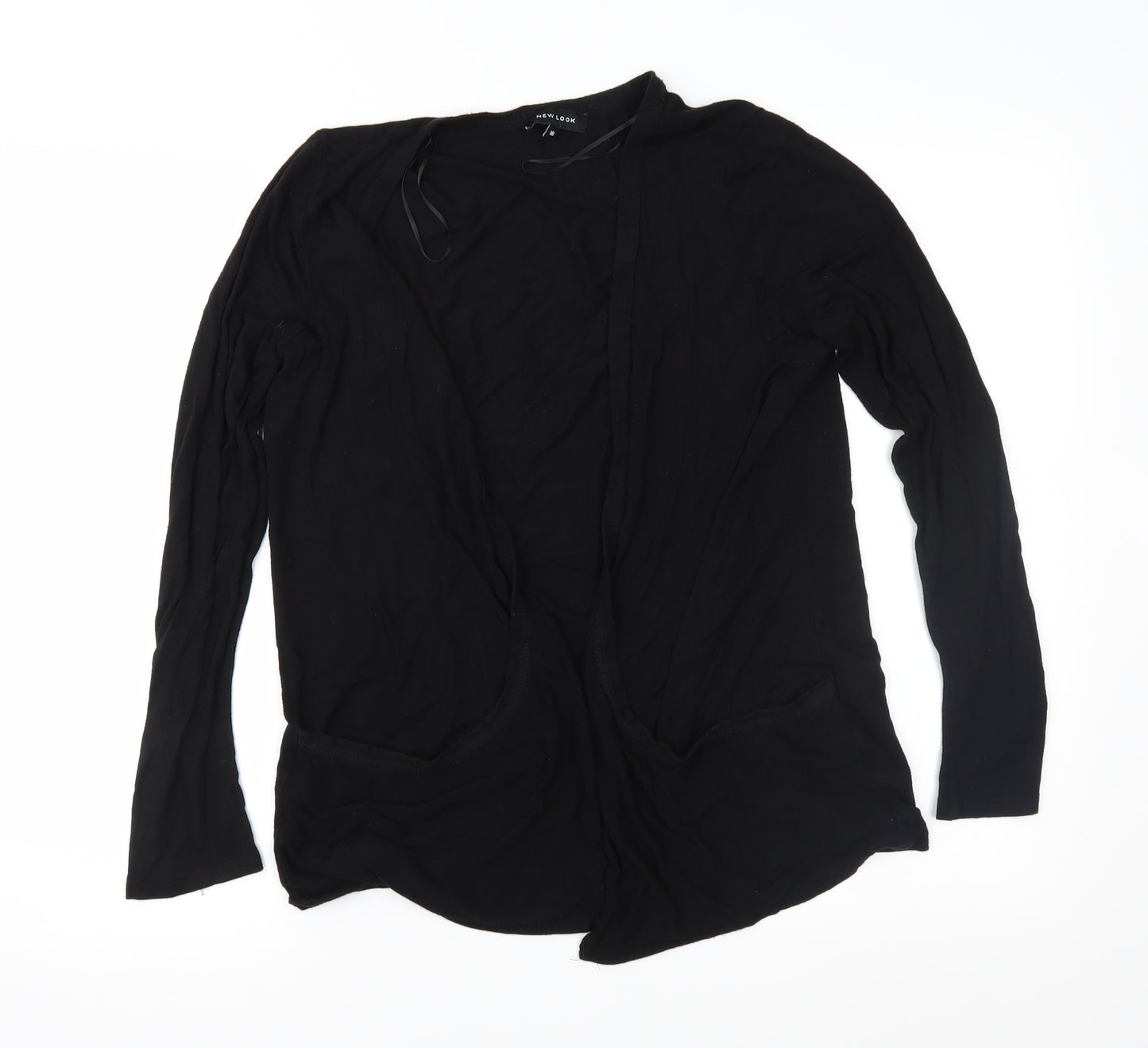New Look Womens Black  Knit Cardigan Jumper Size 16