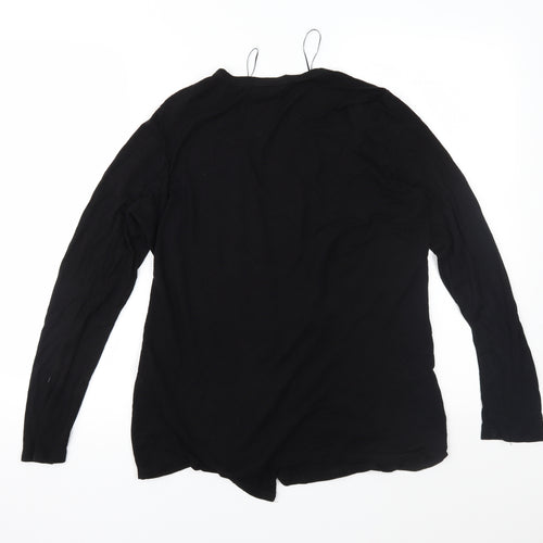 New Look Womens Black  Knit Cardigan Jumper Size 16