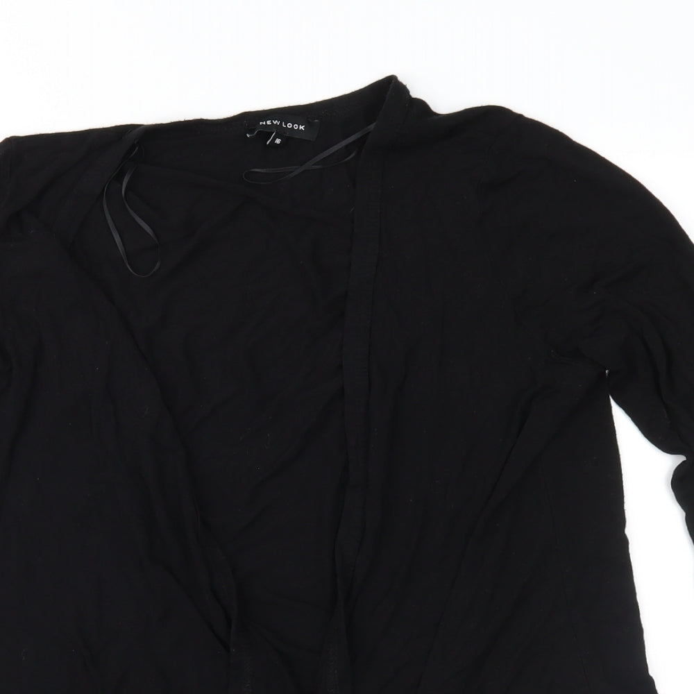 New Look Womens Black  Knit Cardigan Jumper Size 16