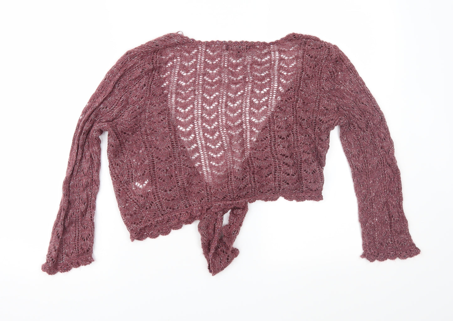 Pomodoro Womens Purple  Knit Cardigan Jumper Size 14