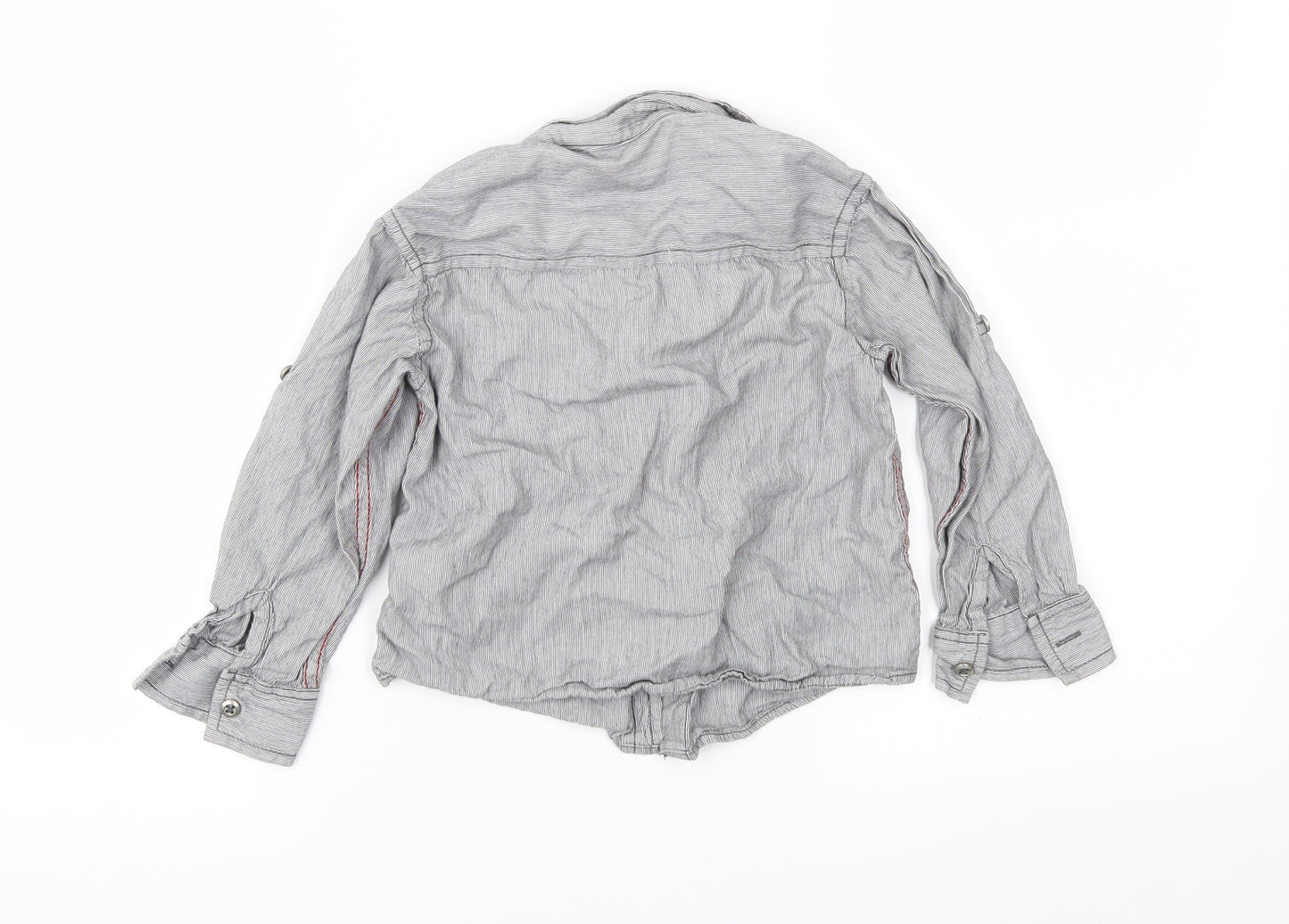 Rebel Boys Grey Striped  Basic Button-Up Size 2-3 Years