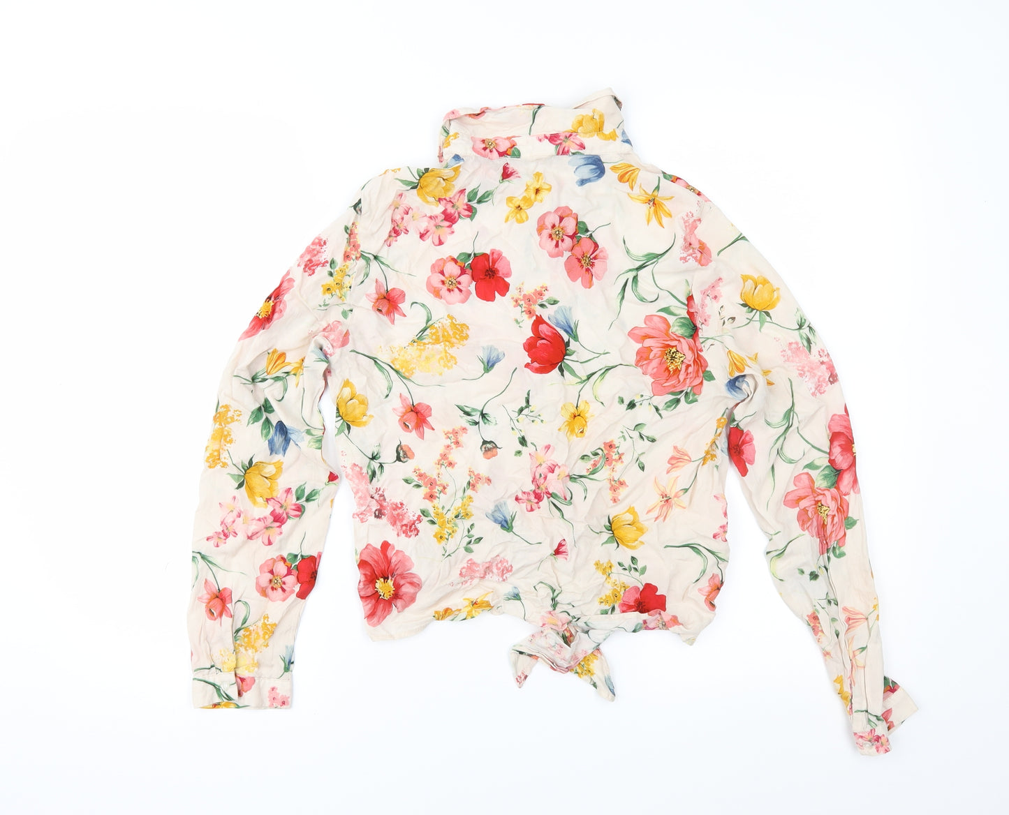 Primark Womens Pink Floral  Basic Blouse Size 10