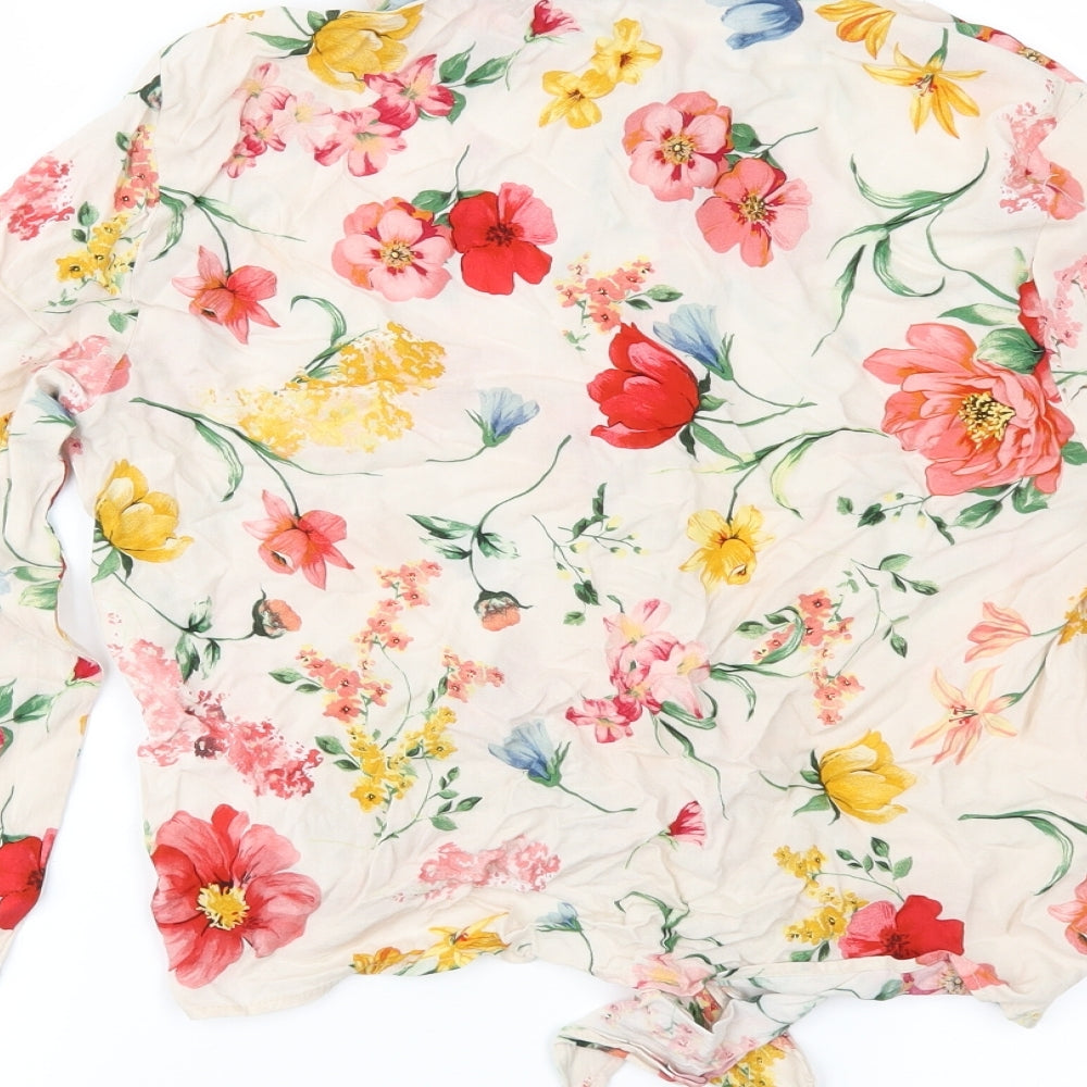 Primark Womens Pink Floral  Basic Blouse Size 10
