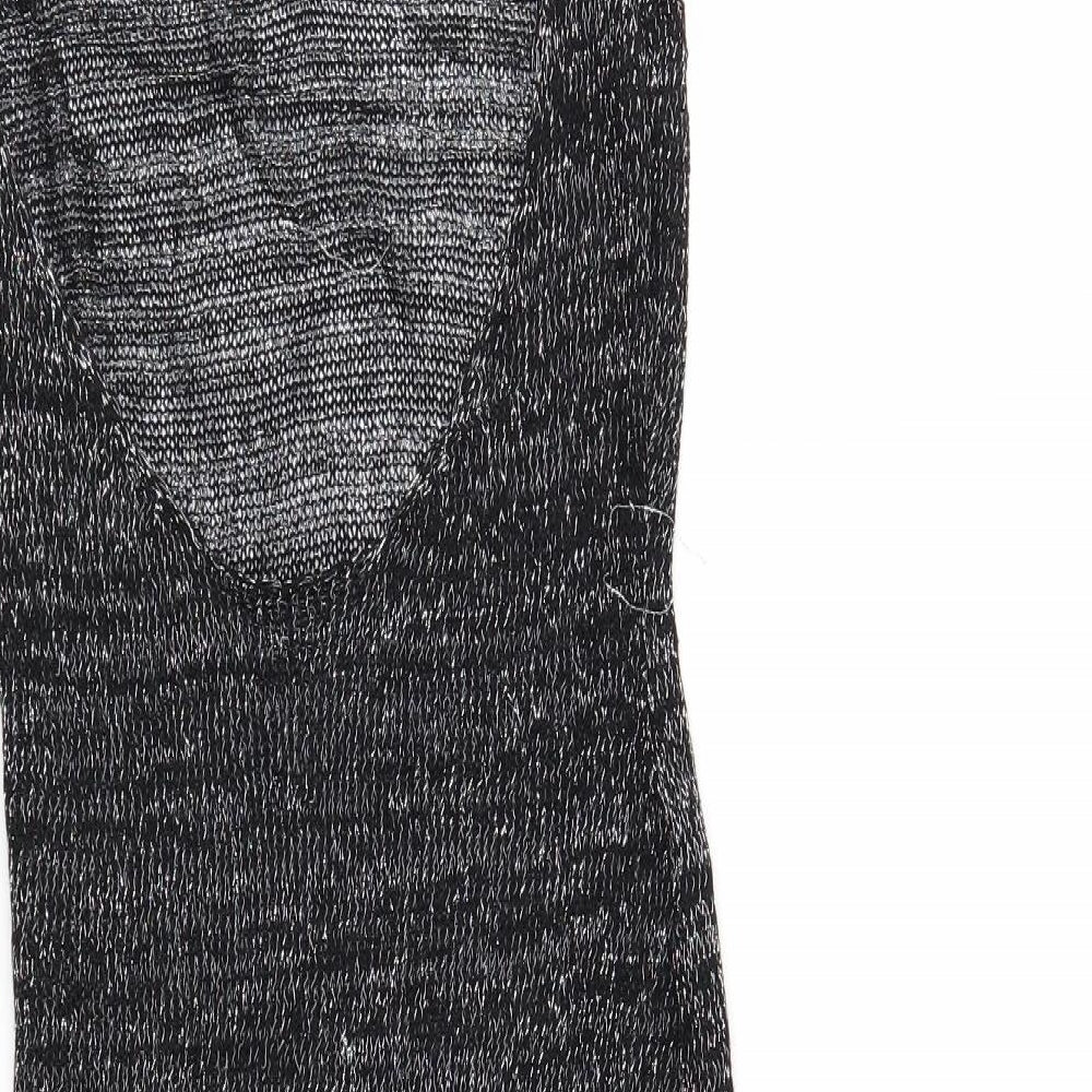 Preworn Womens Black  Knit Slip Dress  Size S