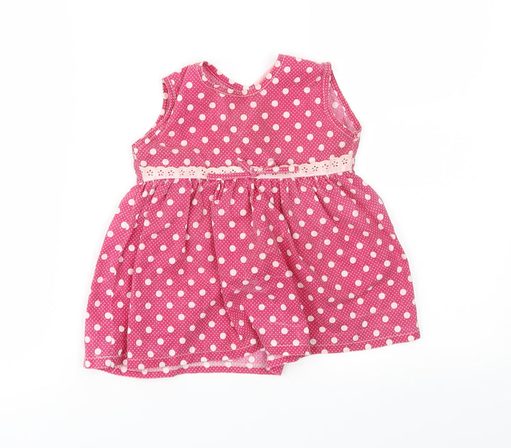 Isabelle Rose Collection Girls Pink Polka Dot Fit & Flare Size 18-24 Months