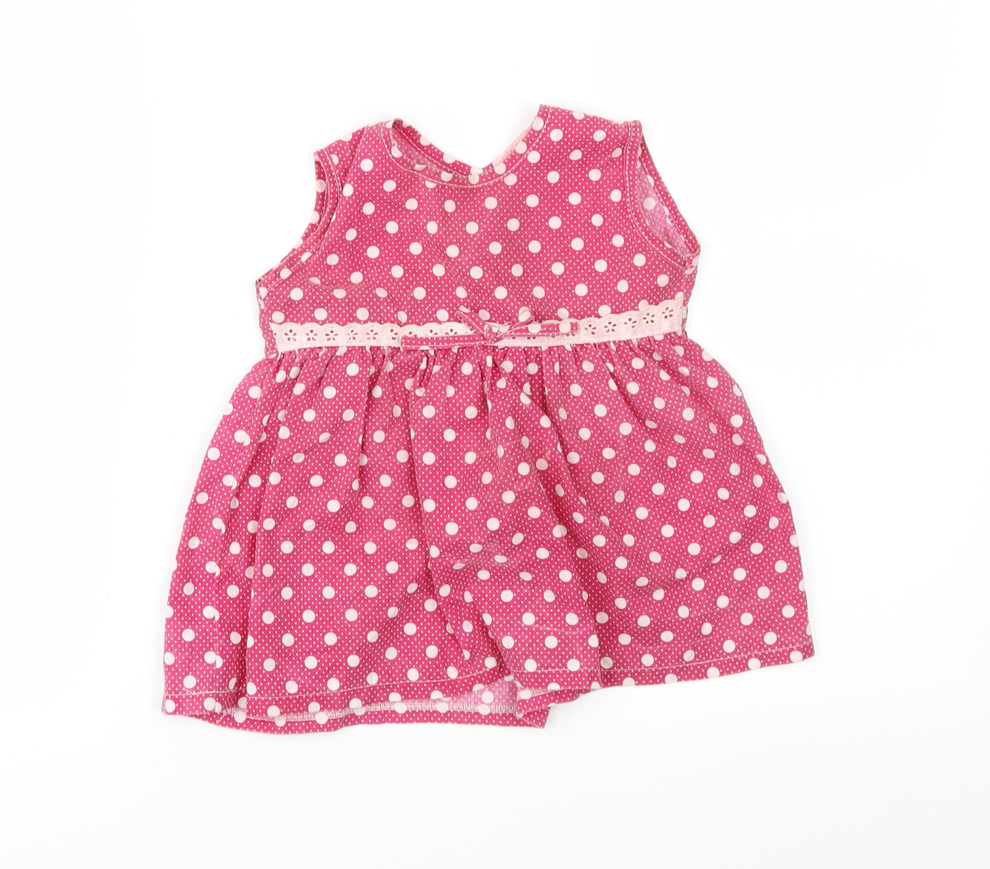 Isabelle Rose Collection Girls Pink Polka Dot  Fit & Flare  Size 18-24 Months