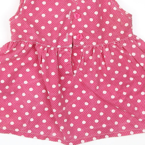 Isabelle Rose Collection Girls Pink Polka Dot  Fit & Flare  Size 18-24 Months